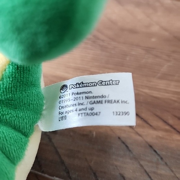 Pokemon Center Original Plush 6" Doll Snivy Tsutarja 2011 - Picture 3 of 4